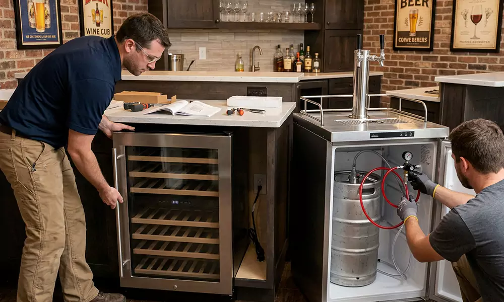 Wine Cooler and Kegerator Installation in Emeryville, CA